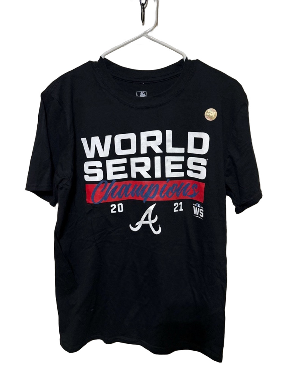 Genuine Merchandise Black MLB Logo Crew Tee